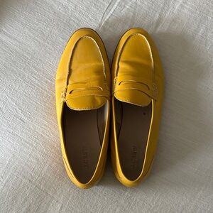 J. Crew Bright Yellow Loafers
